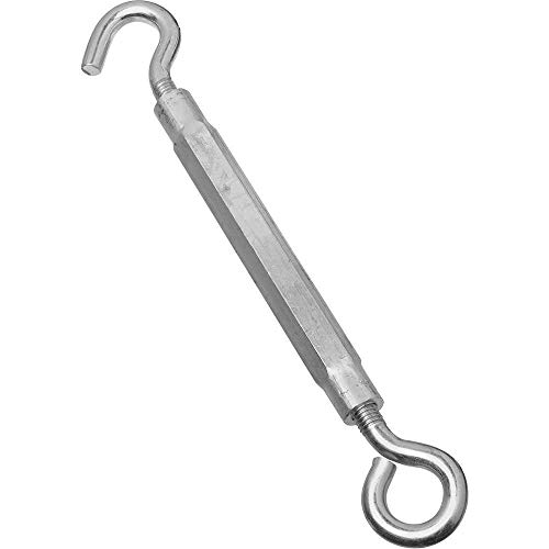 National Hardware N221-903 Tensor para Cable 1/2 x 17 Zincado con Gancho a Ojal miniatura 1