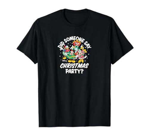 T-shirt Noël Disney en coton doux anti-irritation pour repas de fêtes de fin d'année