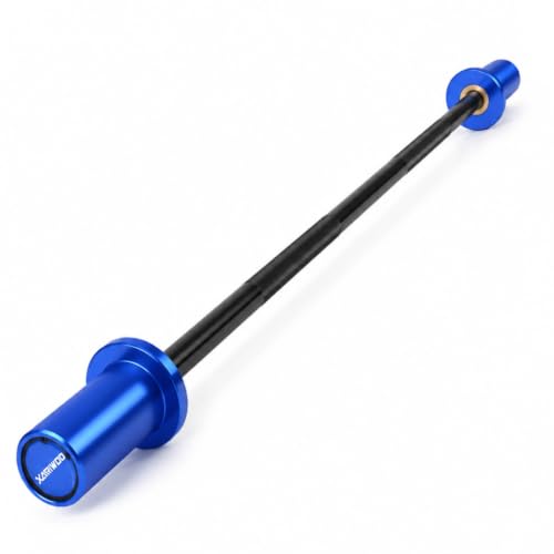 XARIWOD 5 Lb Mini Light Weight Barbell Bar - 2 Sleeve Kids Teens Women Beginners Home Gym Fitness Training Compatible with Olympic Plates