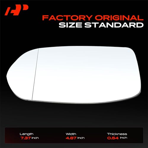 A-Premium Left Driver Side Manual Non-Heated Mirror Glass with Backing Plate Compatible with Honda CR-V CRV 2012-2016, HR-V HRV 2016-2018 - Exterior Side View Flat Mirror, Only fits Non-Heated by A-Premium - Used condition - Image 4