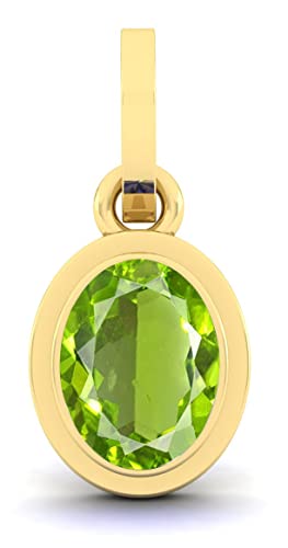 Péridot naturel pendentif astrologique 7.50 cts bien-être