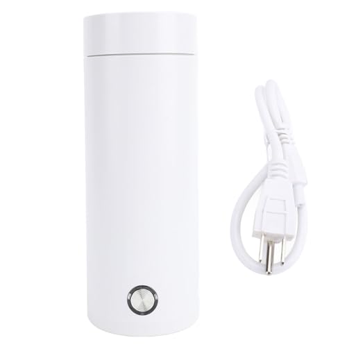 YUEHISY Travel Electric Kettle, Portable Small Electric Kettle with 400ML Capacity, Fast Boiling Water, Stainless Steel, Hot Water Boiler Heater (US Plug 110V)