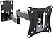 RICOO R02-11 PC Monitor Halterung TV Wandhalterung Fernseher 13-34 Zoll Fernsehhalterung Wand Schwenkbar VESA 75x75 100x100 Bildschirmhalterung Monitorhalterung Monitorarm Curved Bildschirm Halter