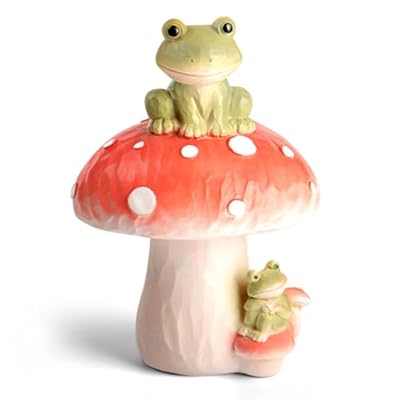 Rodeo wind? Frog Garden Decor Outdoor Statues, Frog Figurines Christmas Decorations Fairy Garden Accessories, Cute Frog Decor Art Housewarming Gifts for Patio,Yard,Lawn Ornament