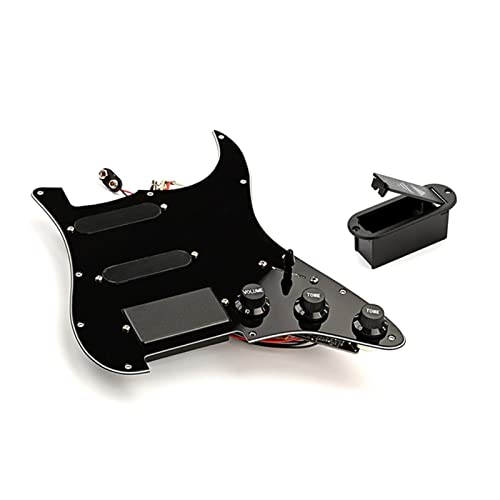 Pickguard chargé micros Pick-up Humbucking Chargé Pickguard-black, Ssh Kit De Ramassage De Guitare - Les Beatles, Paul McCartney, John Lennon, RIngo Starr, George Harrison Pickguard chargé micros Pick-up Humbucking Chargé Pickguard-black, Ssh Kit De Ramassage De Guitare – Image 3