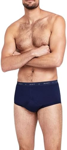 JOCKEY Men's Underwear Classic Y-Front Brief (3 Pack), Navy, 14