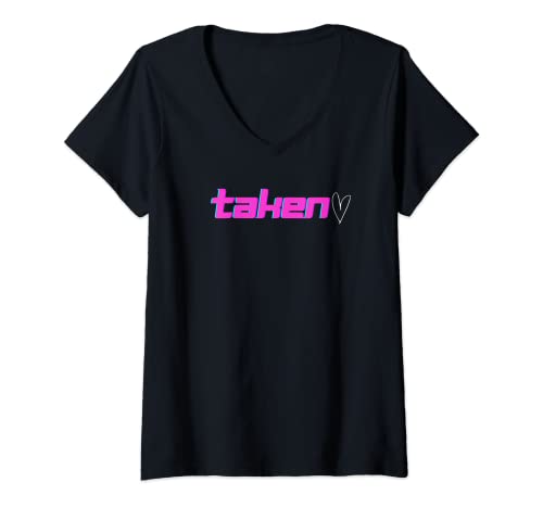 Womens I'm taken V-Neck T-Shirt