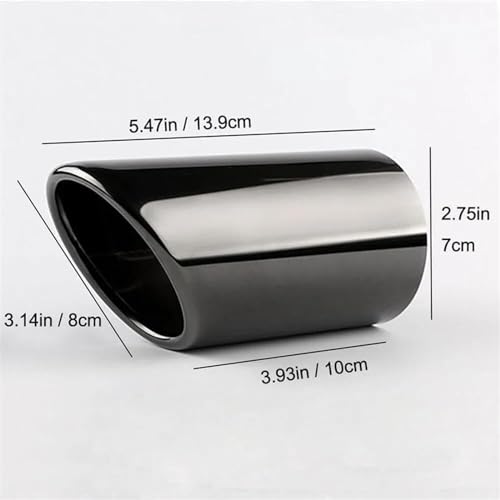 Silenciador para coche deportivo negro compatible con Scirocco y Lavida 3