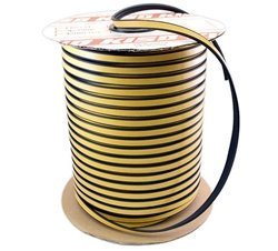 KISO EPDM 'Dry Glaze' Profile Tape with Lip 12 x 3mm - Black