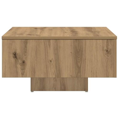 Table basse en chêne artisanal robuste supportant 60kg - 5