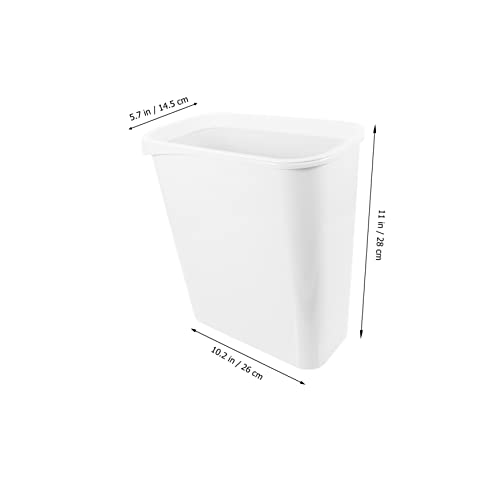 Cabilock Caneca de Basura Rectangular Blanca Moderna miniatura 6