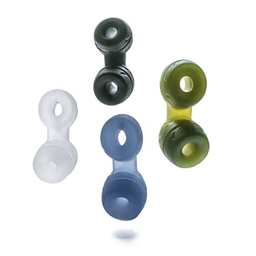 Anillo y camilla cock and ball Perfect Fit Siliskin negro de silicona médica ultra resistente 5