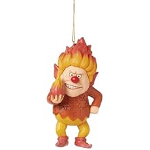 Enesco The Year Without a Santa Claus by Jim Shore Heat Miser Holding Fireball Hanging Ornament, 4.33 Inch, Multicolor