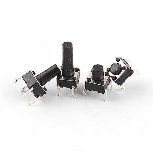 Interrupteur tactile 6x6x6mm bouton-poussoir momentané mini micro switch PCB panneau 20 pièces - 2