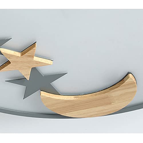Plafonnier LED anti-eblouissement en bois variable pour chambre bebe