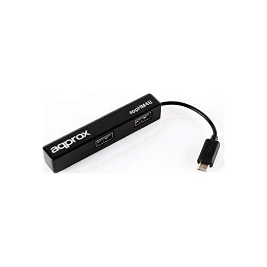 Ca USB 2.0 4 portnav för surfplattor - förälder Svart