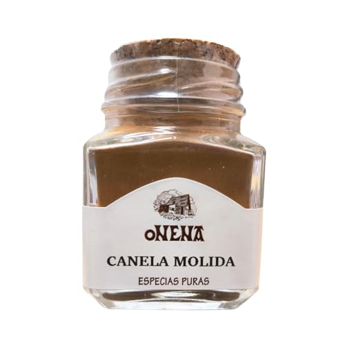 Canela Ceylan en Polvo - Canela de Ceylan en Tarro de Cristal 40 Gr, Sabor Dulce y Aromático, Ideal para Postres y Guisos, 100% Natural y Sin Aditivos