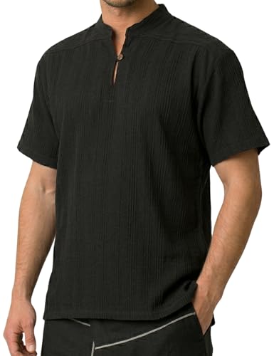 PANASIAM Shirt Ben, Black, XL, Shortsleeve