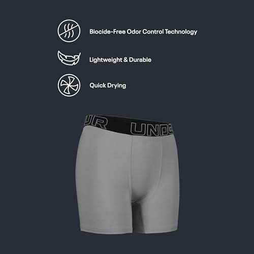 Under Armour Boy's Performance Boxer Briefs, Lightweight & Smooth Stretch Fit Underwear (pack of 3)