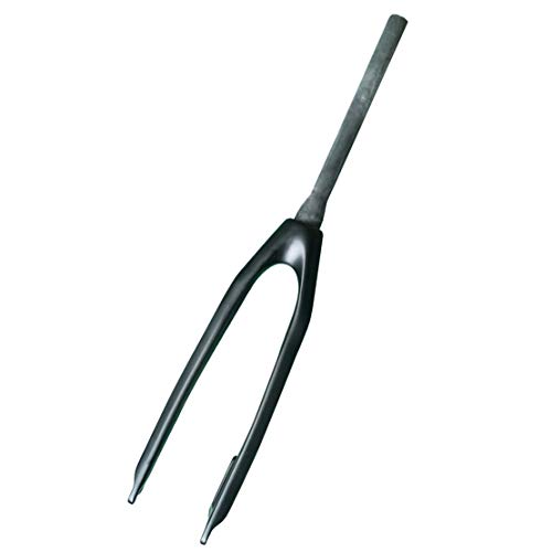 Fourche vélo bicyclette fourchette fibre de carbone 3K tube conique MTB rigide