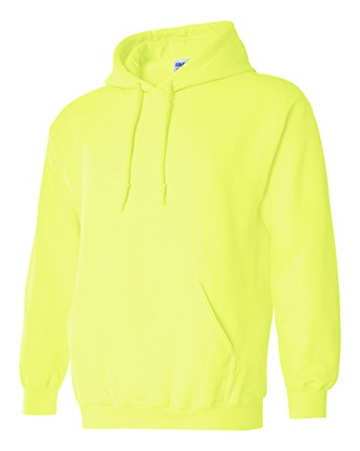 Image of Gildan Ultra Blend Pullover Hooded Sweatshirt, Safety Green, L