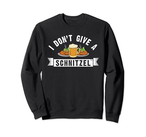 Inscription humoristique « Oktoberfest I Don't Give A Schnitzel Beer » Sweatshirt