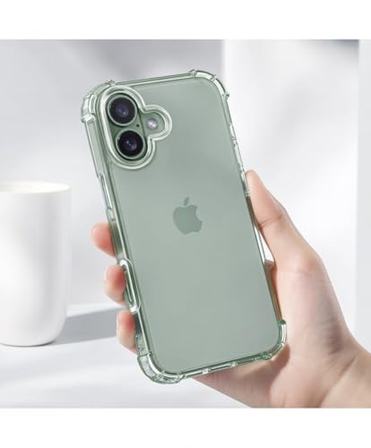 Image of Lustree Clear Transparent Case Compatible with iPhone 17 - Flexible TPU Slim Back Cover, with Raised Edges,Anti-Scratch & Anti-Yellow, Imported Material