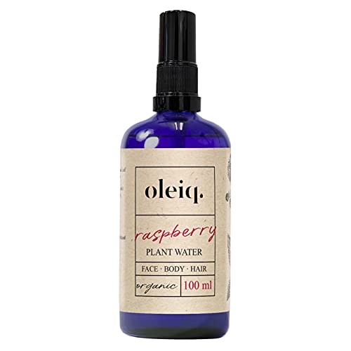 OLEIQ Himbeer-Hydrolat. Gesichtswasser für Tagespflege und Nachtpflege, für alle Hauttypen. Vegan Naturkosmetik für frauen und männer Größe 100ml Cover