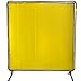 Vevor Welding Screen with Frame 6' x 6', Welding Curtain with 4 Wheels, Welding Protection Screen Yellow Flame-Resistant Vinyl, Portable Light-Proof Professional : Tools & Home Improvement