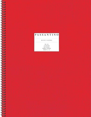 Passantino Spiral Book 12-Stave Manuscript Paper | 96 Pages of High-Quality Staff Paper for Composers, Students and Teacher | Durable Spiral-Bound ... Notation Practice (Passantino Music Papers) image 4