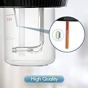 Image of LABROS 2-In-1 Facial Steamer And Hair Steamer Face Sauna Humidifier Hot Mist Moisturizing For Spa Skin Care Salon Beauty Barber Equipment, Black