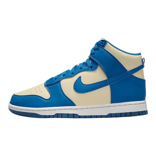 Nike Dunk High Next Nature Women's Shoes (FV5960-201, Light Khaki/Platinum Tint/Star Blue) - Main Image