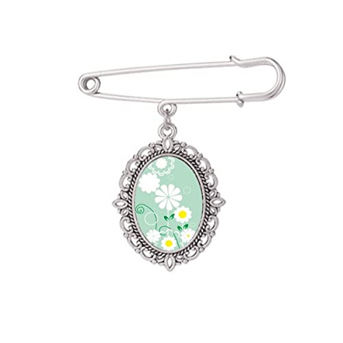 Broche fleur vert pétale, l'accessoire idéal pour sublimer une robe de cocktail