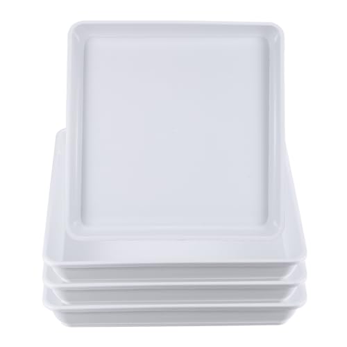 PATIKIL plateau dessous plante 4 x 16", blanc