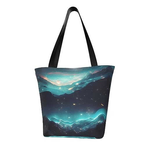 Sac à main à bandoulière pour femme au style science-fiction noir et blanc en taille unique