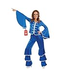 Fun Shack Disfraz Mujer Años 70 Disco Mamma Mia, Disfraces Discoteca para Carnaval y Halloween, M