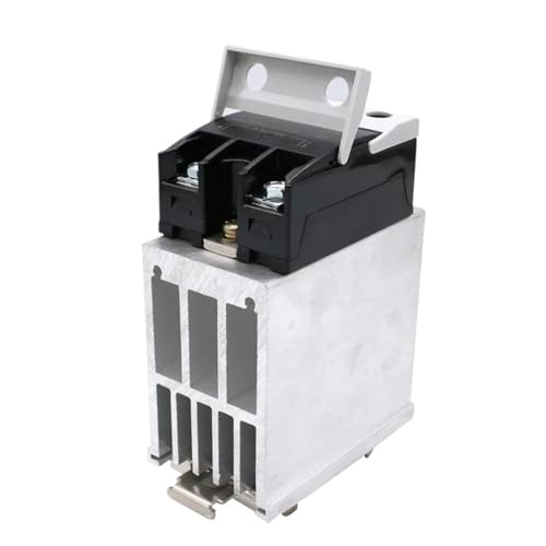 Relé de estado sólido monofásico 120A con control manual VA y disipador de calor térmico
