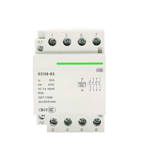 Contacteur modulaire 40A 4NO rail DIN 220V tableau électrique AC