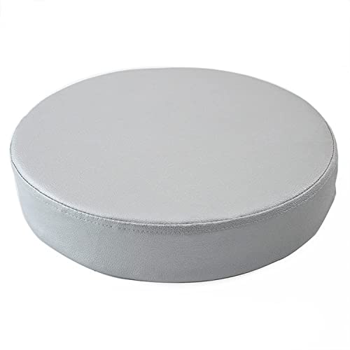 Round Chair Cushion Indoor Outdoor Heavy Duty Waterproof Seat Cushion Thick Memory Foam Chair Cushion Kitchen Dining Office Seat Cushion 16 Inch Gray