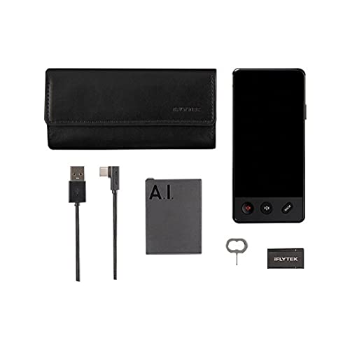 Iflytek Translator 4.0 Dual Screen Real Time Language Two-Way Translation Of English <> 14 Languages, Chinese 60 Languages For Travel, Business And Study. Offline (Black 4.0) #TOP6