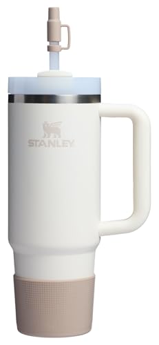 Image of Stanley Quencher Boot and Straw Cover Cap | Anti-Slip Silicone Protector for Tumbler with Handle | Accessory Set for Stainless Steel Drinking Cup | BPA-Free