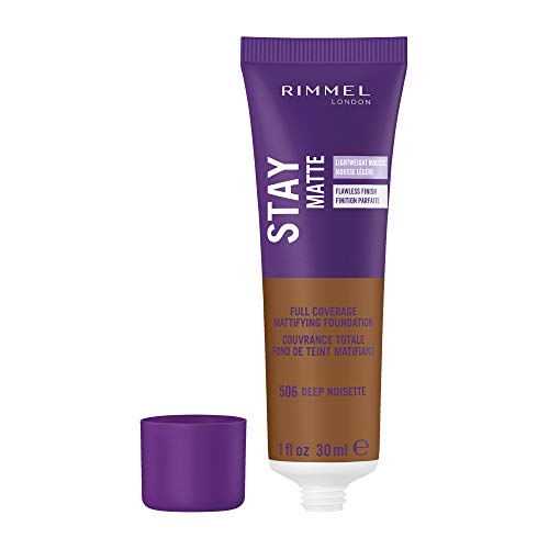 Rimmel Stay Matte Foundation, Deep Noisette, 1 Fluid Ounce #TOP1