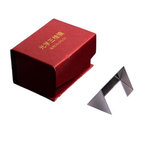 Rainbow Triangular Prism Optical Glass Triangular Prism Triples Prism for Photography Effect Physics Teaching