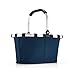 reisenthel carrybag XS dark blue– Stabiler Einkaufskorb mit praktischer Innentasche – Elegantes und wasserabweisendes Design