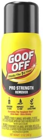 GOOF OFF Adhesive Remover 12 oz Spray Can Removes Adhesive Glue and Gum Ready to Use Unscented for Multi-Surface Use