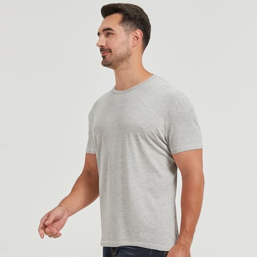 Image of netdraw Men's Ultra Soft Bamboo Viscose Cotton T-Shirt S-3XL | Moisture Wicking, Lightweight, Cool-Touch, Everyday Casual, Lounge, Sleep & Undershirt