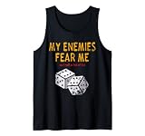 My Enemies Fear Me, as I Roll a Lot of Seises. Para jugadores de mesa o guerra jugando en la mesa. Los dados de la suerte rodan gana juegos. Los grandes jugadores crean su propia suerte. Juegos de mesa, Wargaming, My Enemies Fear Me, Roll 6's Distressed Retro Vintage Look.