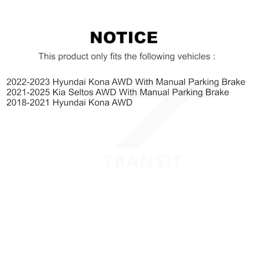CMX Front Rear Disc Brake Rotors And Ceramic Pads Kit Replacement For Hyundai Kona Kia Seltos AWD K8C-103183 by CMX - Used condition - Image 2