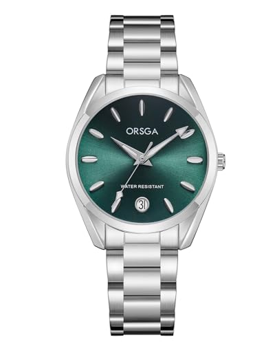 CIVO Reloj Mujer Acero Plata: Analógico Cuarzo Reloj Pulsera Muje Impermeable Luminoso - Moda Regalo Mujer