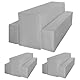 Pesonlook 2er-Pack Bierbankhussen Biertischhussen 3er-Set, Biertisch- und Bankhussen-Set für 50 cm Tischbreite Bierbankhussen Bierzelt-Set 220 x 50 cm für Bankette im Freien (Hellgrau)